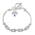 Arthritis Awareness Heart Charm Partial Beaded Bracelet The Awareness Company
