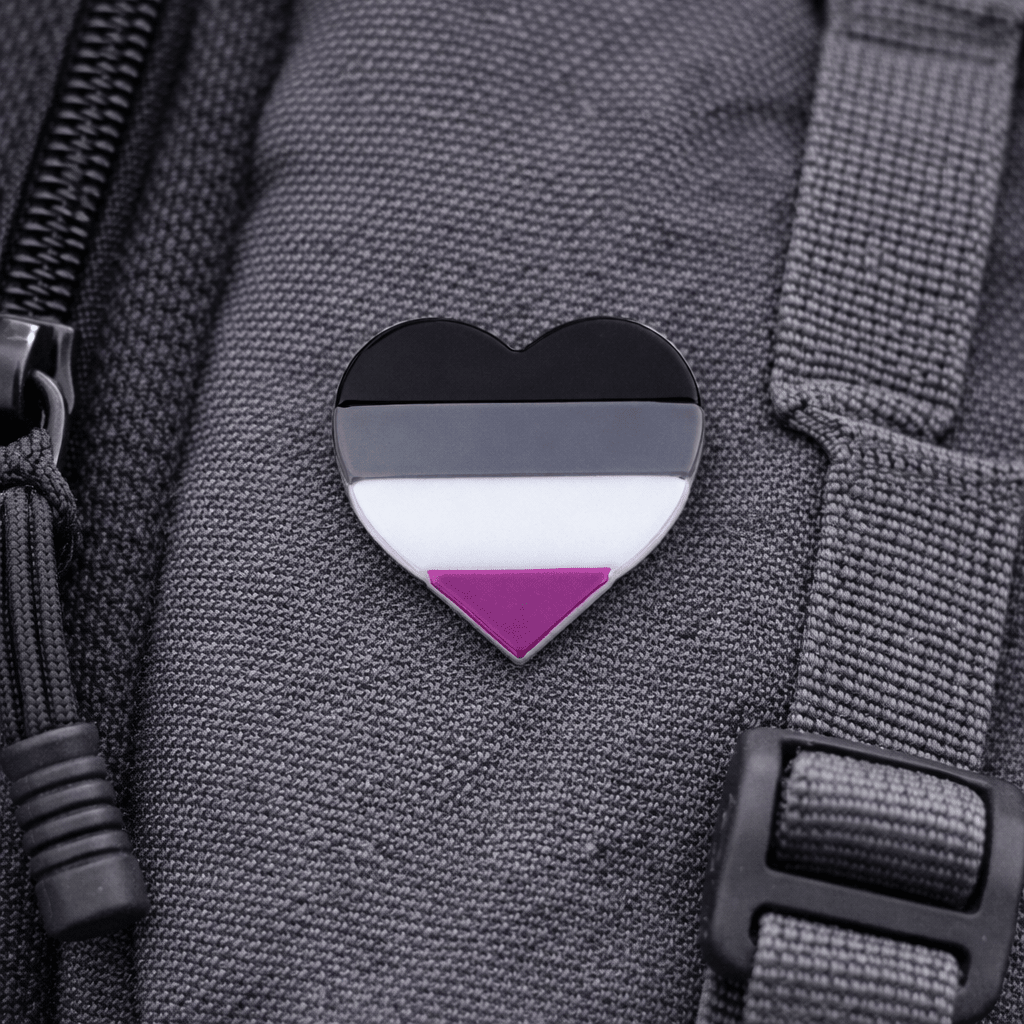 Asexual Flag Heart Silicone Pins The Awareness Company