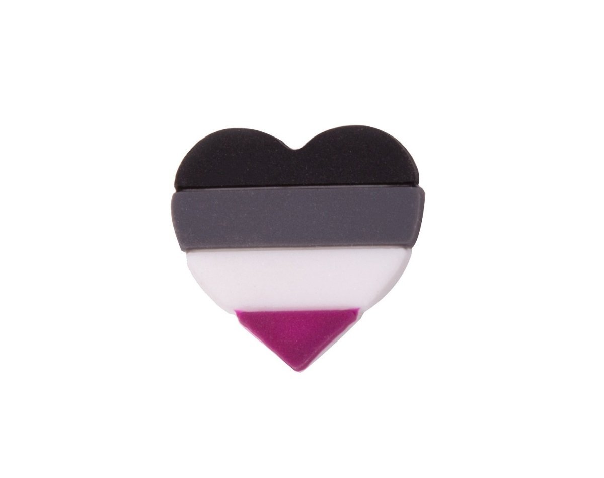 Asexual Flag Heart Silicone Pins The Awareness Company