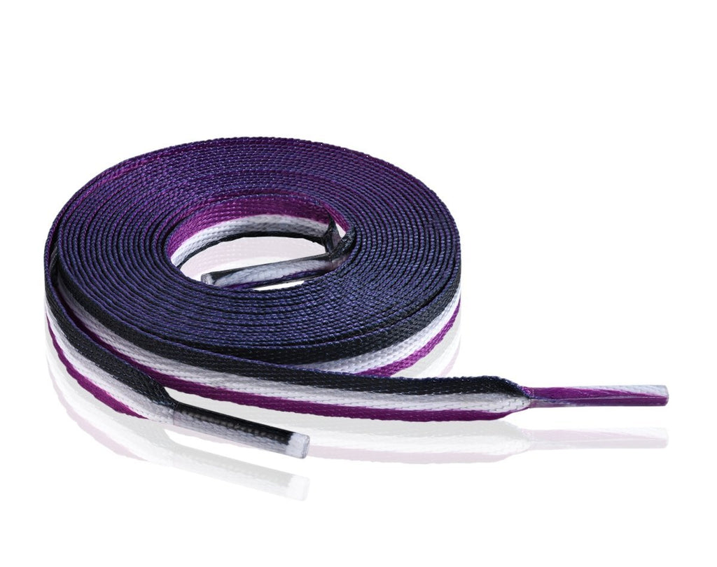 Asexual Flag Shoe Laces (1 Pair) The Awareness Company