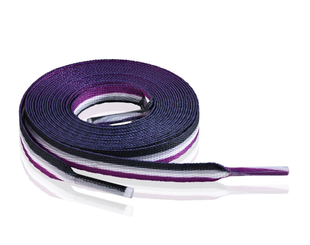 10 Pairs Asexual Flag Shoe Laces The Awareness Company