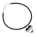 Asexual Heart Flag Black Cord Bracelets The Awareness Company
