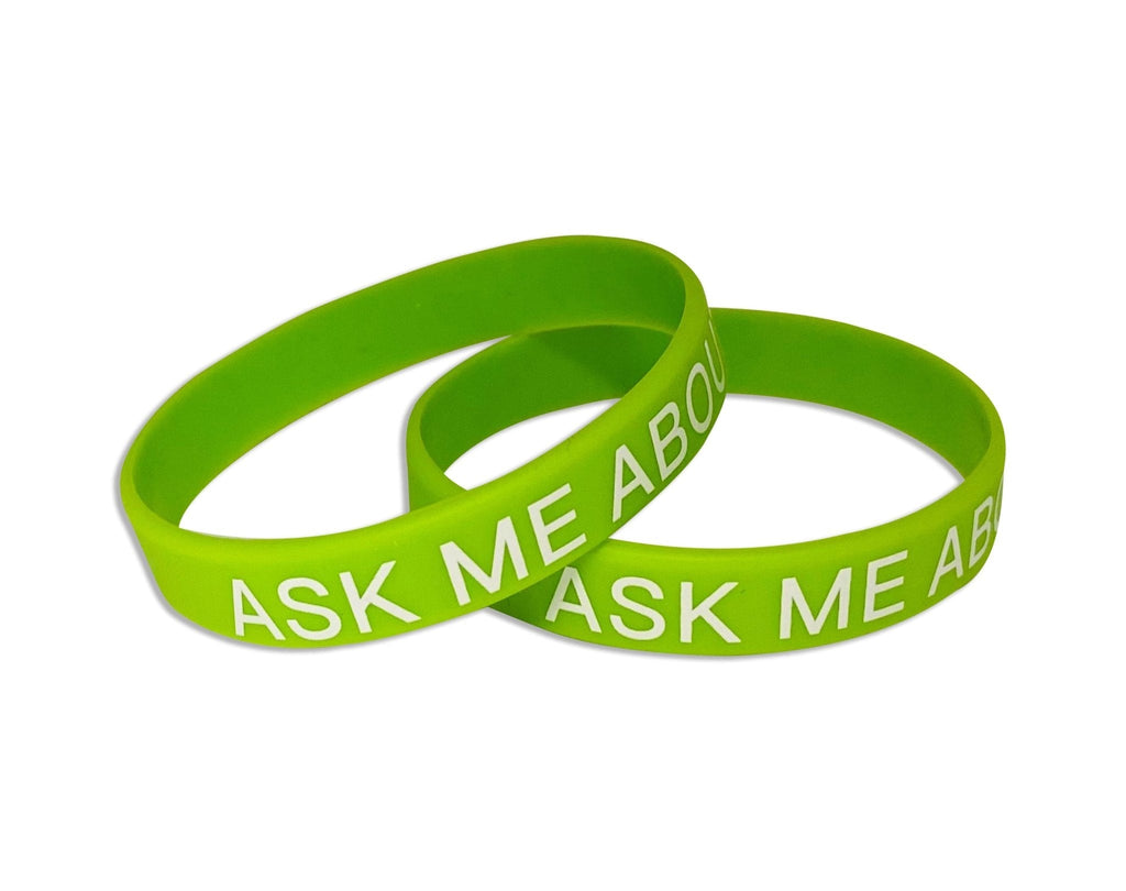 Ask Me My Pronouns Silicone Bracelets The Awareness Company