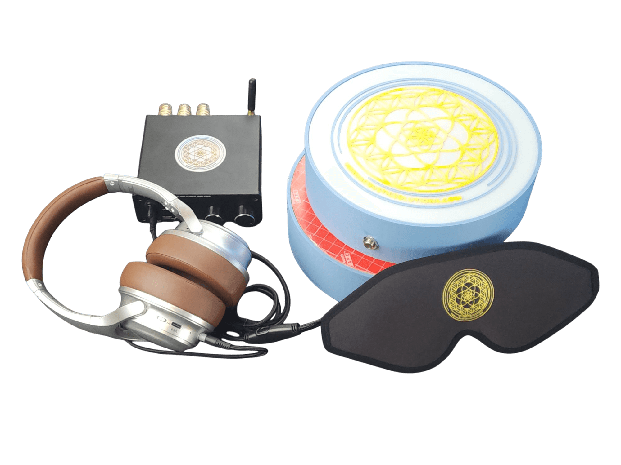 Vibroacoustic Therapy Massage Table Attachments with custom Amplifier Bundle Vibroacoustic Solutions