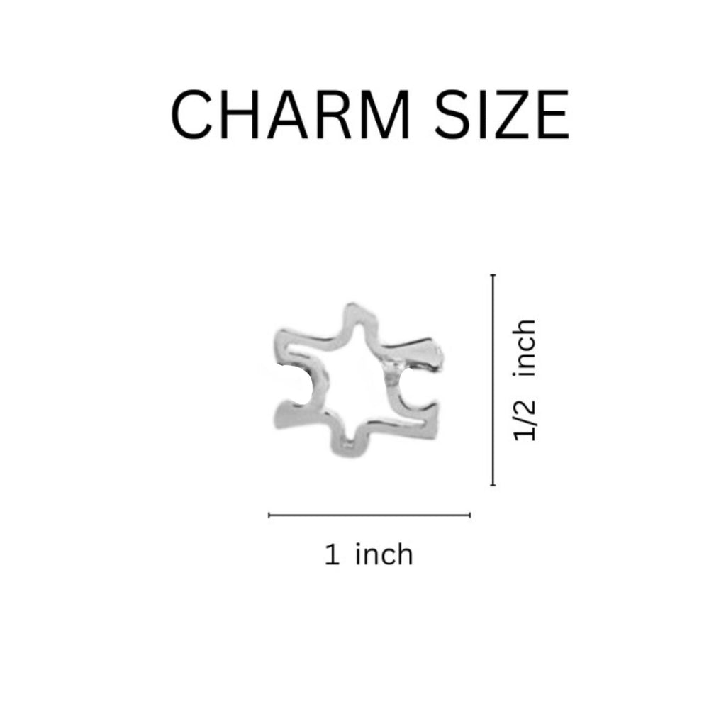 Autism Awareness Elegant Puzzle Piece Bangle Bracelets The Awareness Company