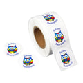 Autism Awareness Owl Stickers (250 per Roll) The Awareness Company