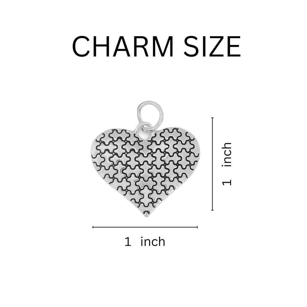 Autism Awareness Puzzle Heart Bangle Bracelets The Awareness Company