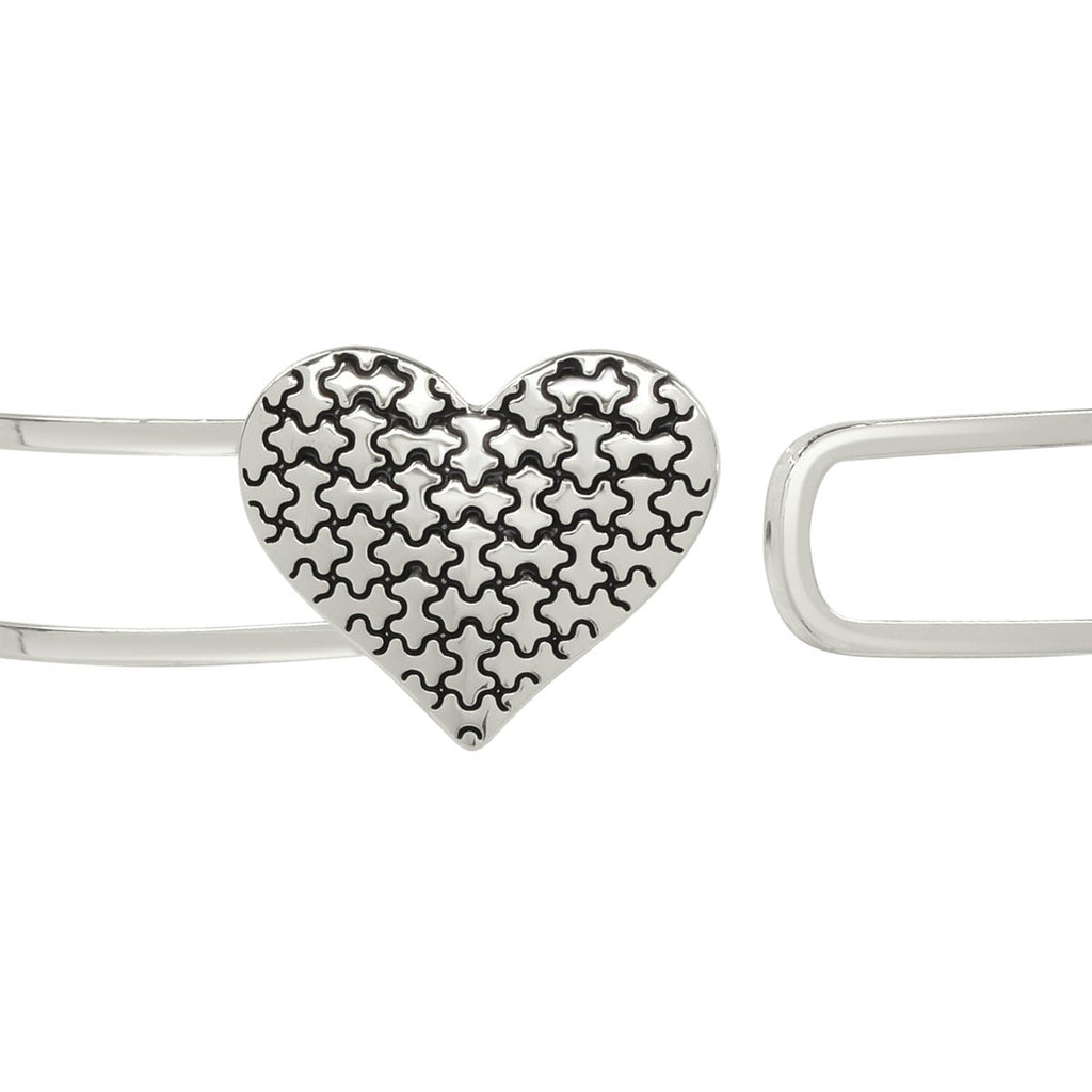 Autism Awareness Puzzle Heart Bangle Bracelets The Awareness Company