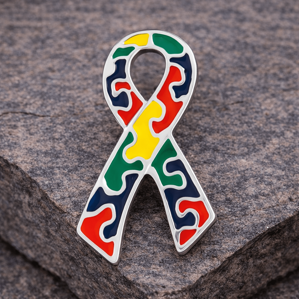 Autism Awareness Ribbon Flat Pins The Awareness Company