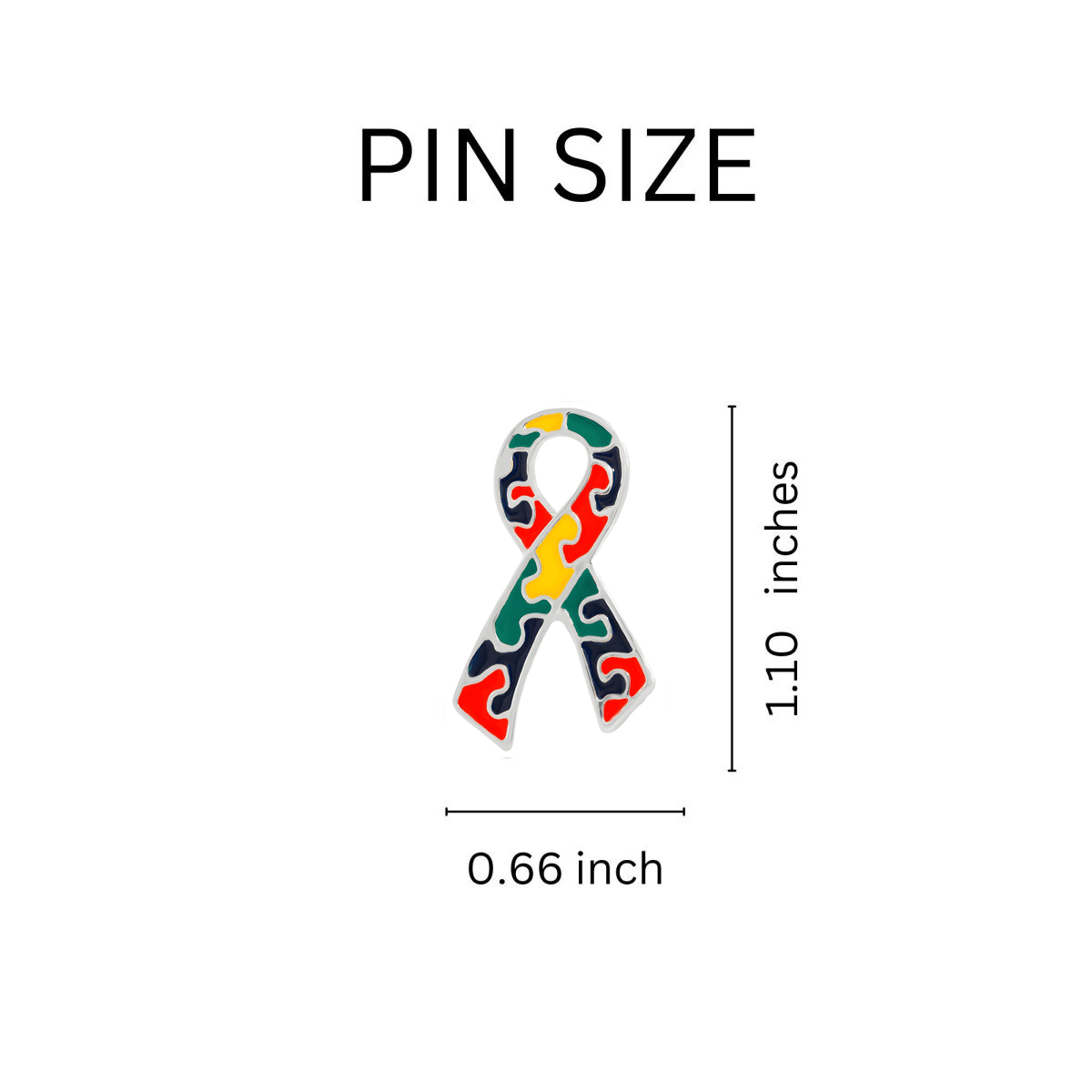 Autism Awareness Ribbon Flat Pins The Awareness Company