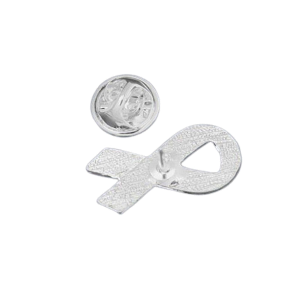 10 Pack Autism Puzzle Ribbon with Heart Pins The Awareness Company