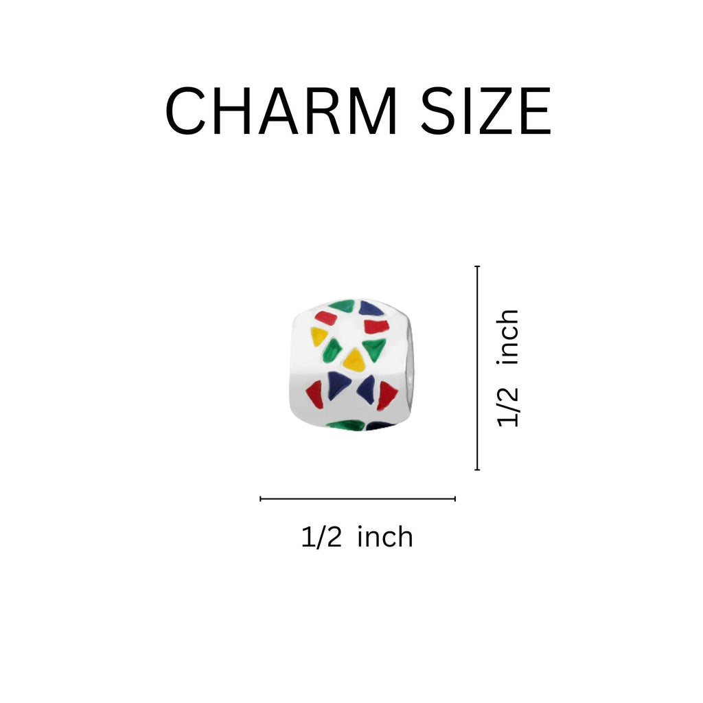 Autism Ribbon Barrel Charms The Awareness Company