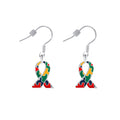 Autism Ribbon Hanging Earrings The Awareness Company