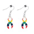 Autism Ribbon Hanging Earrings The Awareness Company