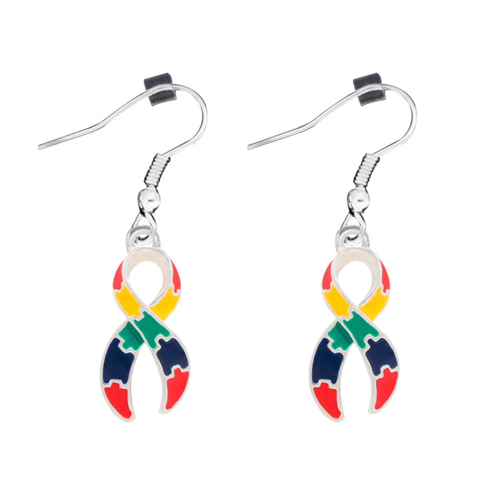 Autism Ribbon Hanging Earrings The Awareness Company