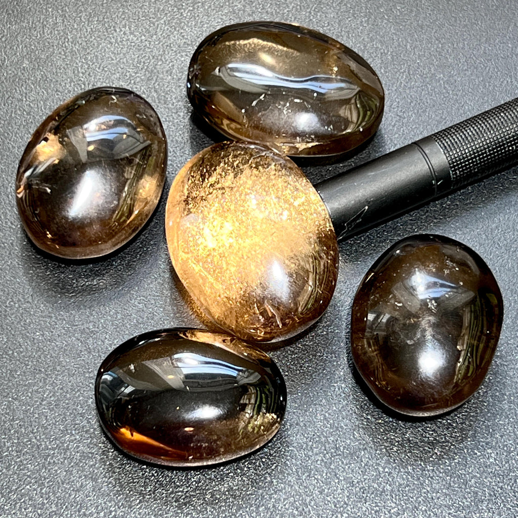 Smoky Quartz Crystal Palm Stone Gemstone Home Decor Carving Supply Amazing Crystals