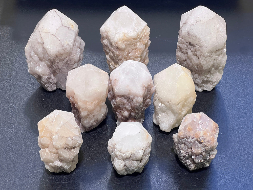 Candle Quartz Standing Crystal Point Towers ( S / M / L ) Rough Raw Carving Amazing Crystals