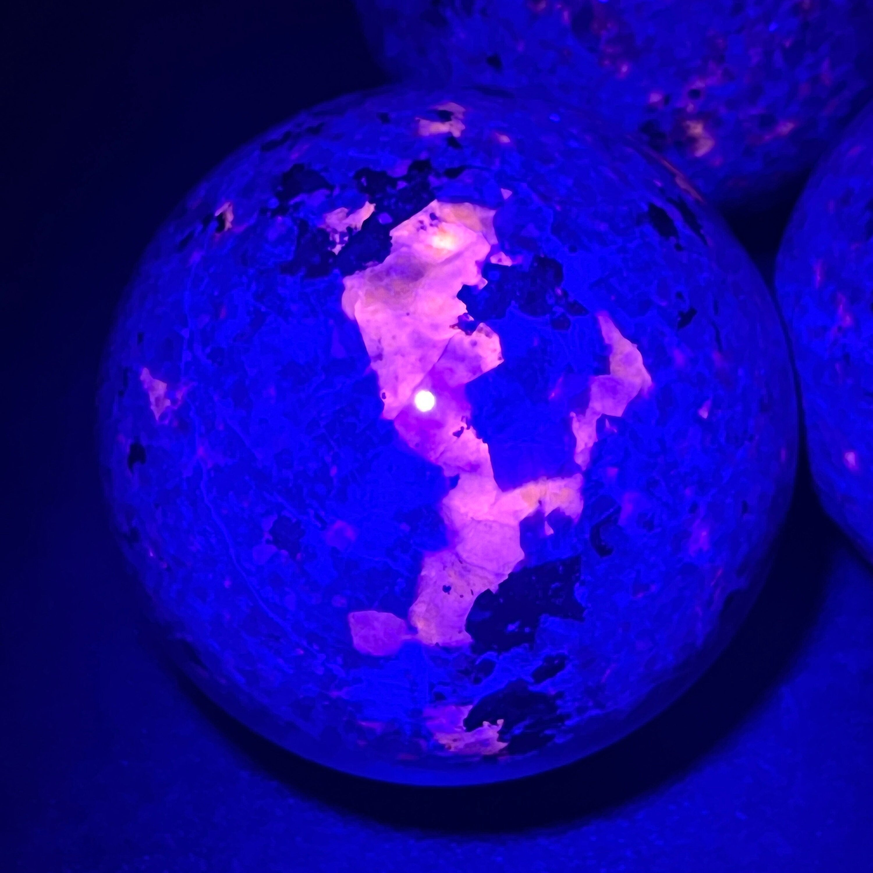 Large Syenite Polished Spheres (UV Reactive) Wholesale Carvings Amazing Crystals