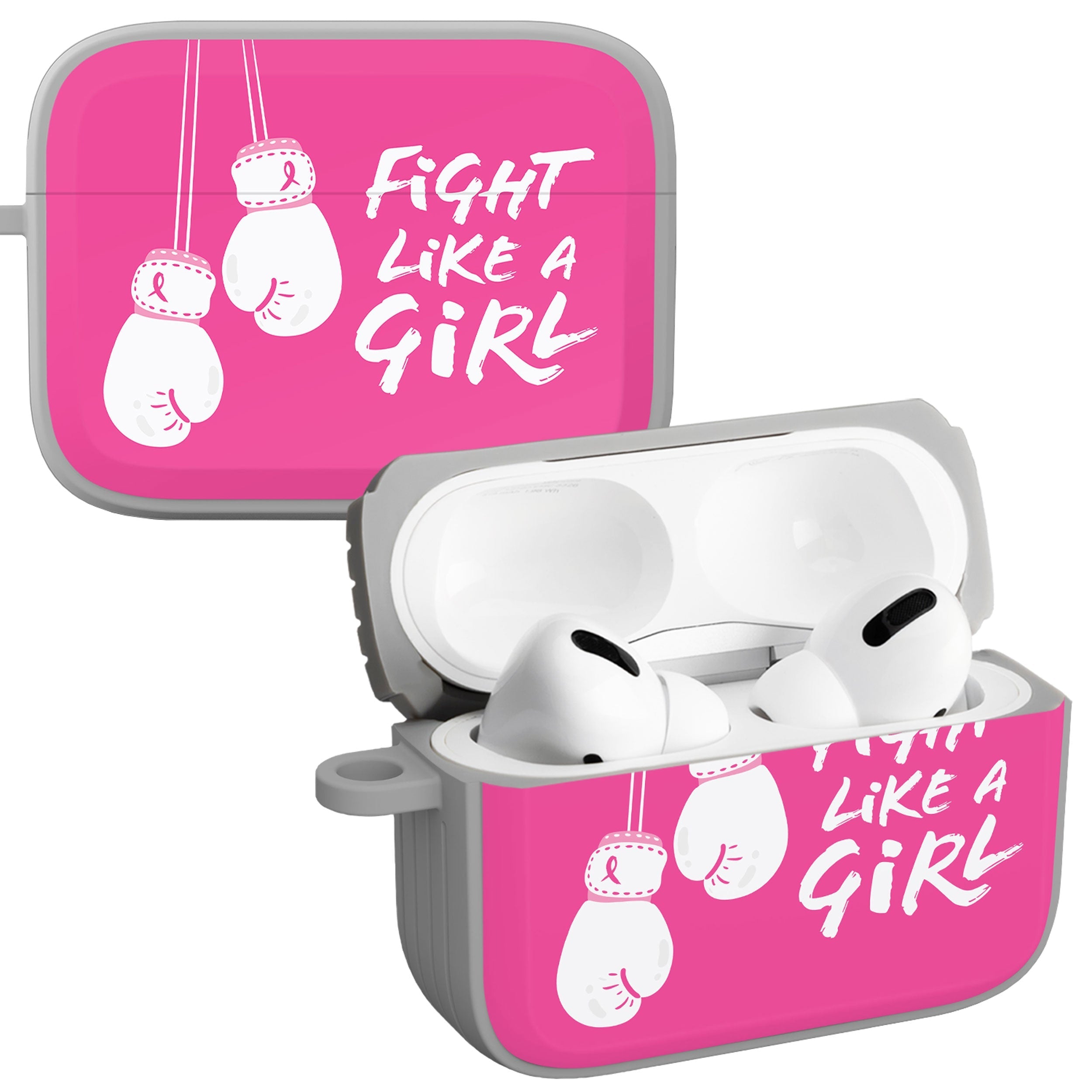 Breast Cancer Awareness HDX Apple AirPods Pro 1 & 2 Case Cover Affinity Bands