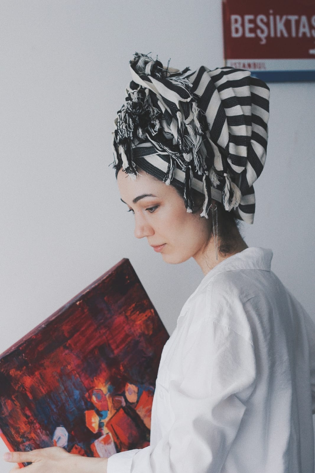 Zebra Cotton Linen Towel Eastern Woven