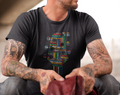 Msstzblkbz T-Shirt - Colorful Guitar's Head Band Design Taboo