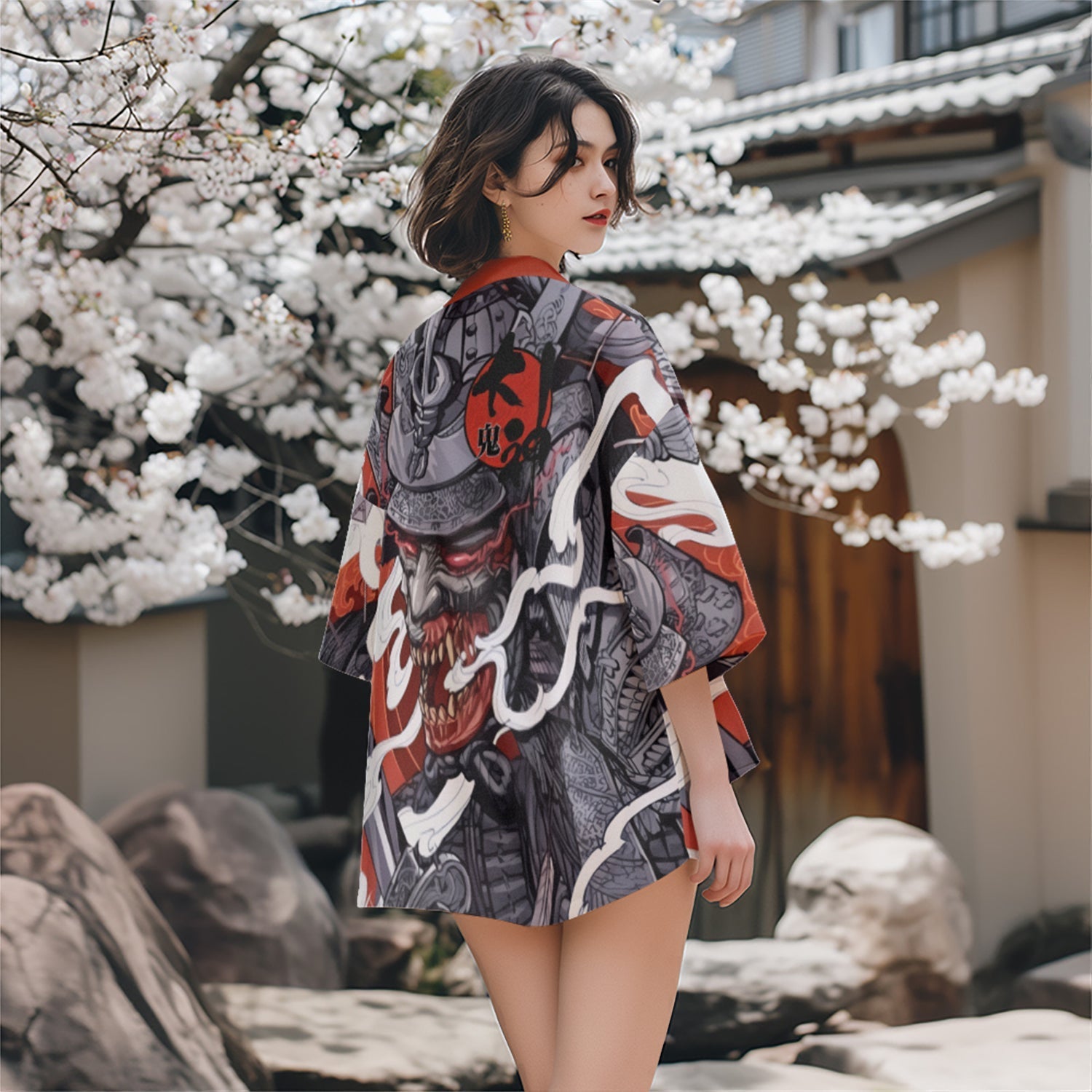 K19 Red Samurai Kimono Niepce