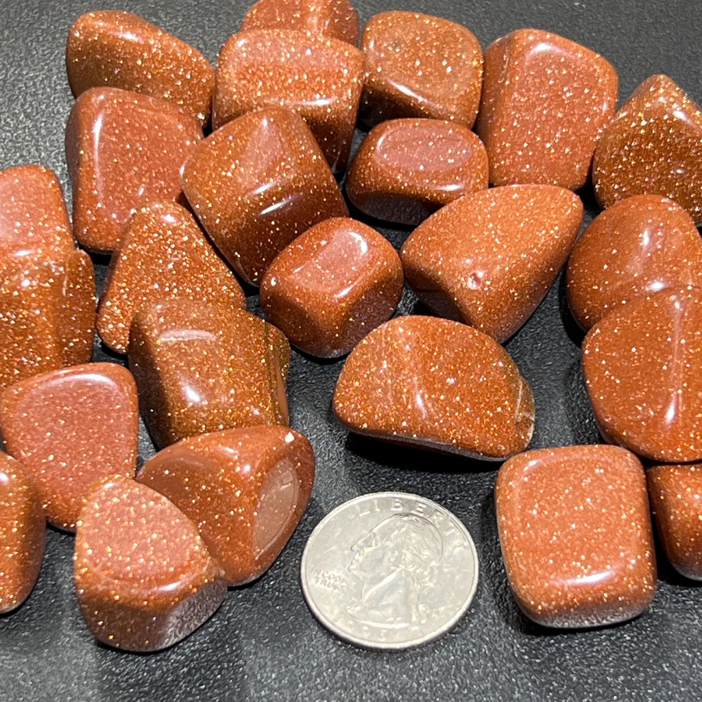 Red Goldstone Tumbled Stones (By The Piece Or Pound) Wholesale Amazing Crystals