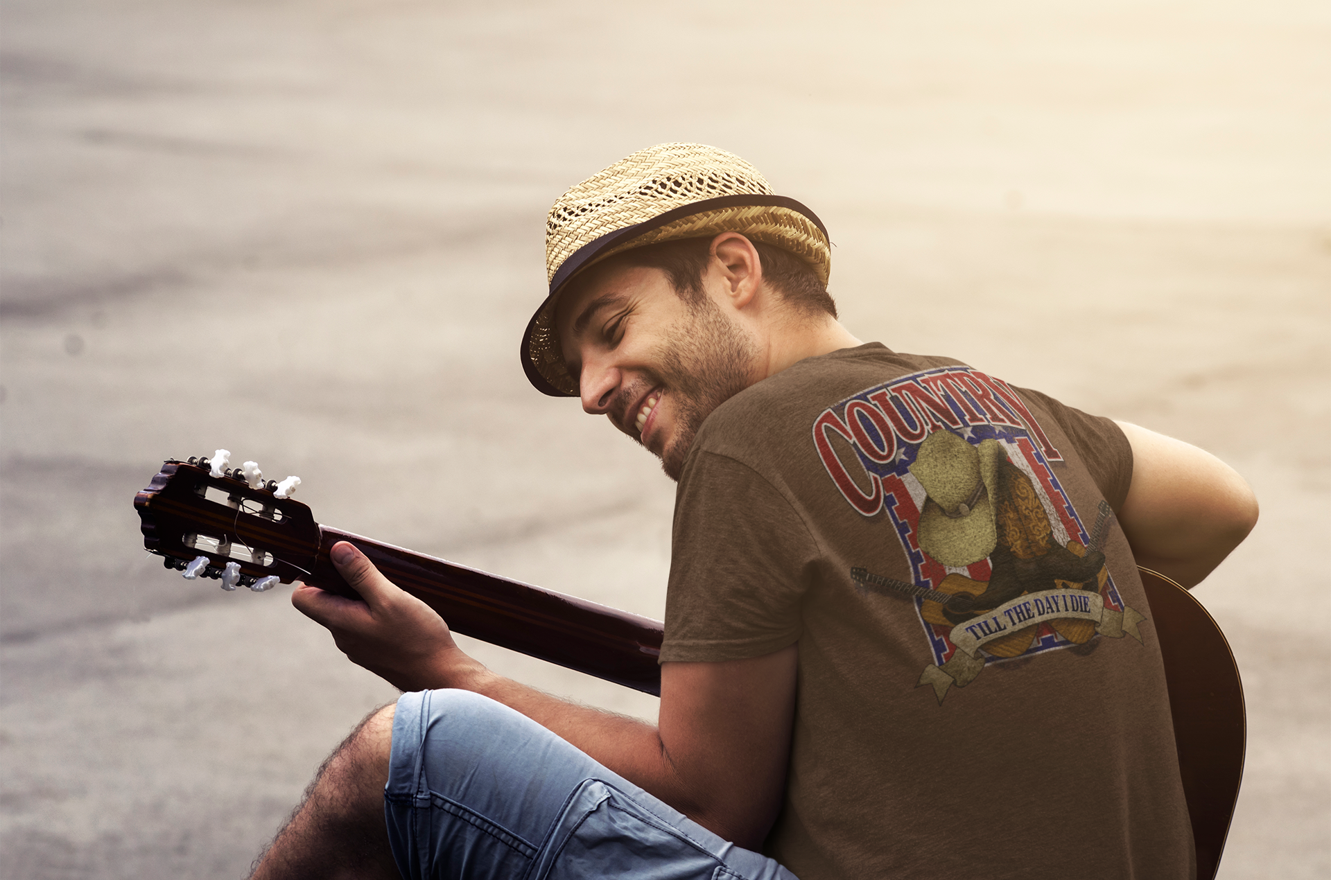 Country Music Guitars T-Shirt Taboo