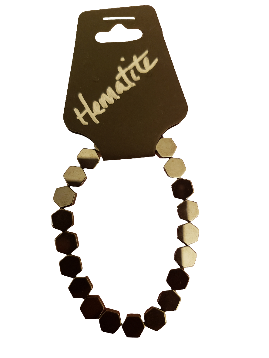 Hematite Bracelet (Hexagon)