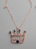 Custom Wire Wrapped Crown/Name Necklace The Vibez Shop