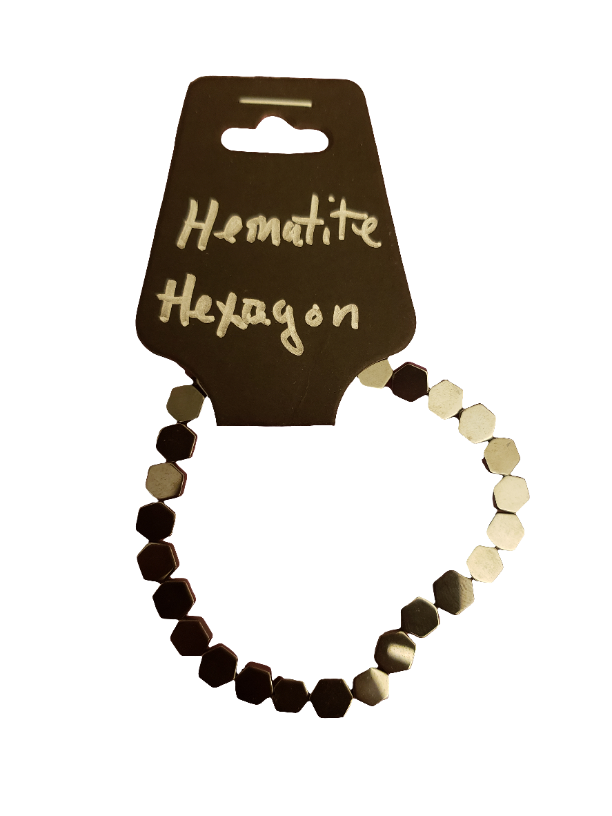 Hematite Bracelet (Hexagon)
