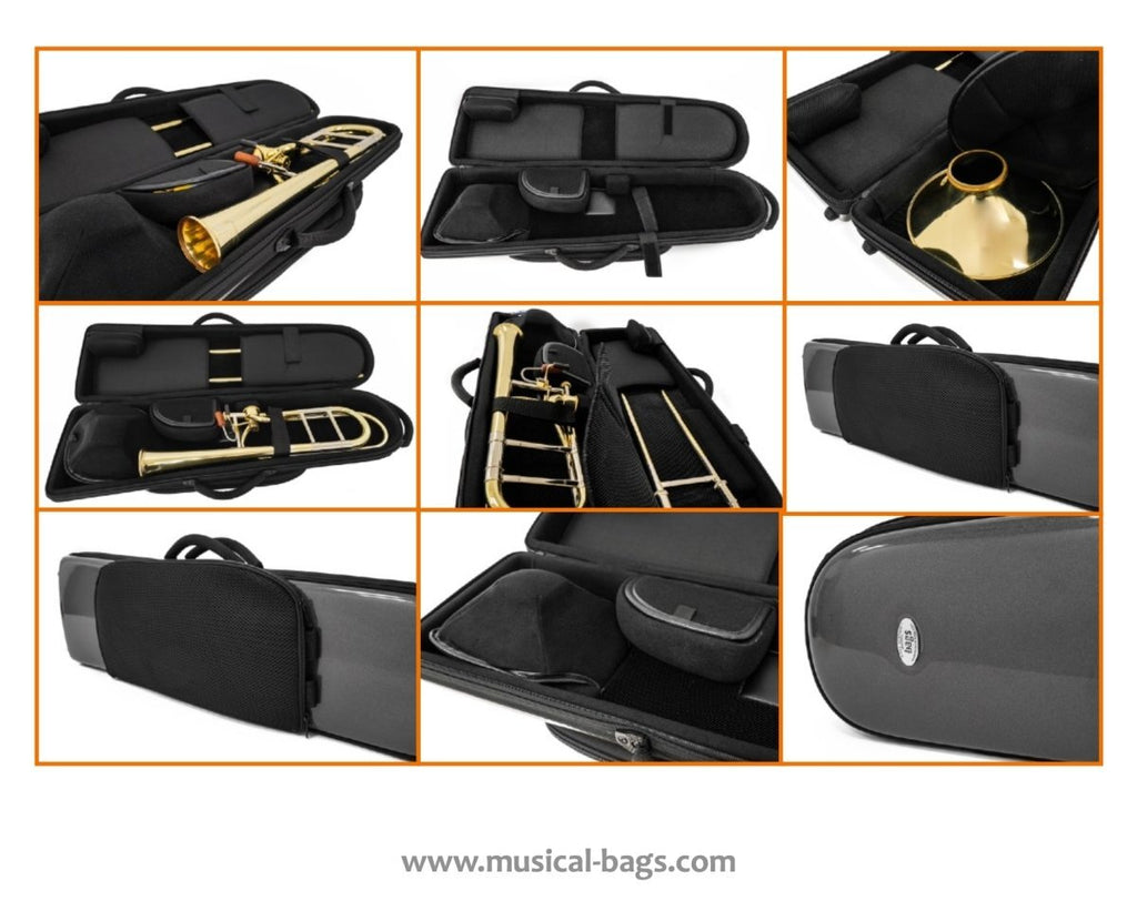 BAGS of Spain - Detachable Bell Tenor Trombone Flight Case (Special Order) Houghton Horns