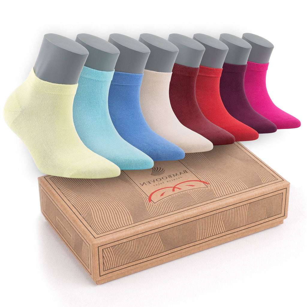 Women’s Bamboo Ankle Socks 8-Pack - 598 Bambooven