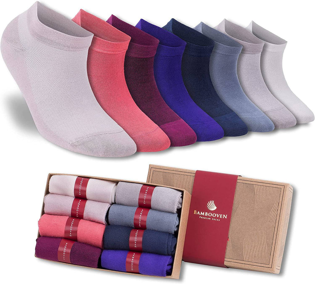 Women’s Bamboo Ankle Socks 8-Pack - 629 Bambooven