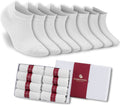 Women’s Bamboo Ankle Socks 8-Pack "White" - 631 Bambooven