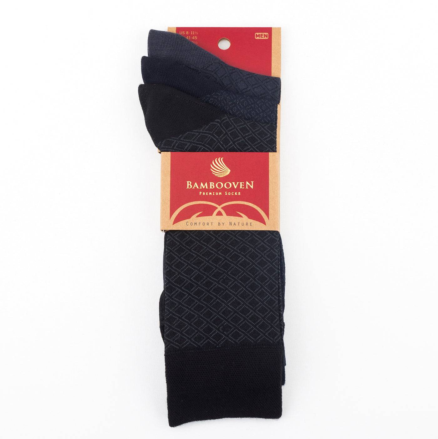 Men’s Bamboo Lightweight Dress & Trouser Socks 3-Pack - 509 Bambooven