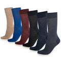 Crew Socks for Men and Women Colorful Cotton 6-Pack - 360 Bambooven