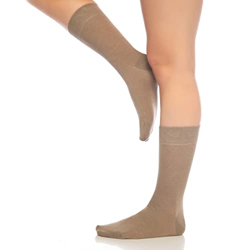 Crew Socks for Men and Women Colorful Cotton 6-Pack - 360 Bambooven