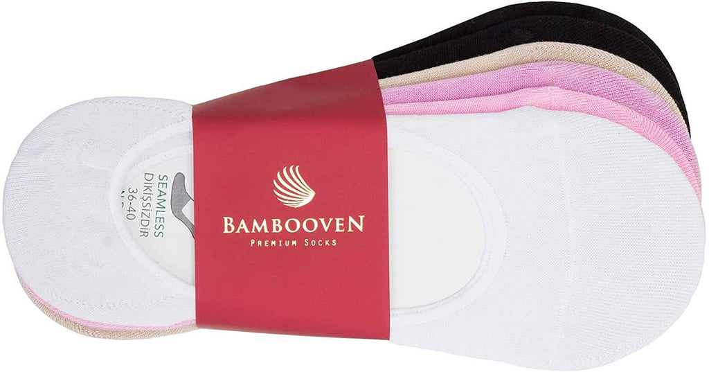 Women’s Bamboo No-Show Socks 6-Pack | Invisible, Breathable, Moisture-Wicking Socks - 612 Bambooven
