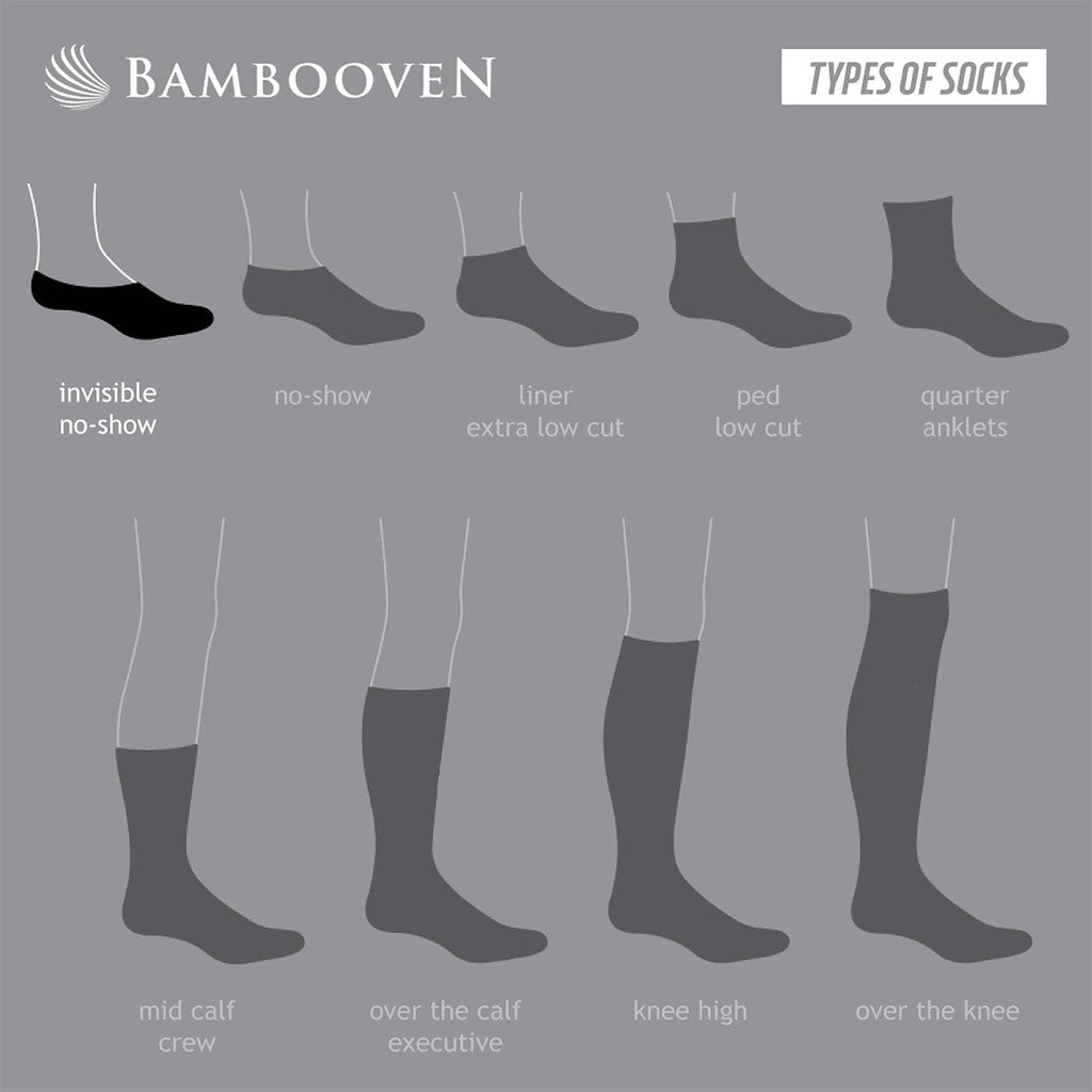 Women’s Bamboo No-Show Socks 6-Pack | Invisible, Breathable, Moisture-Wicking Socks - 612 Bambooven