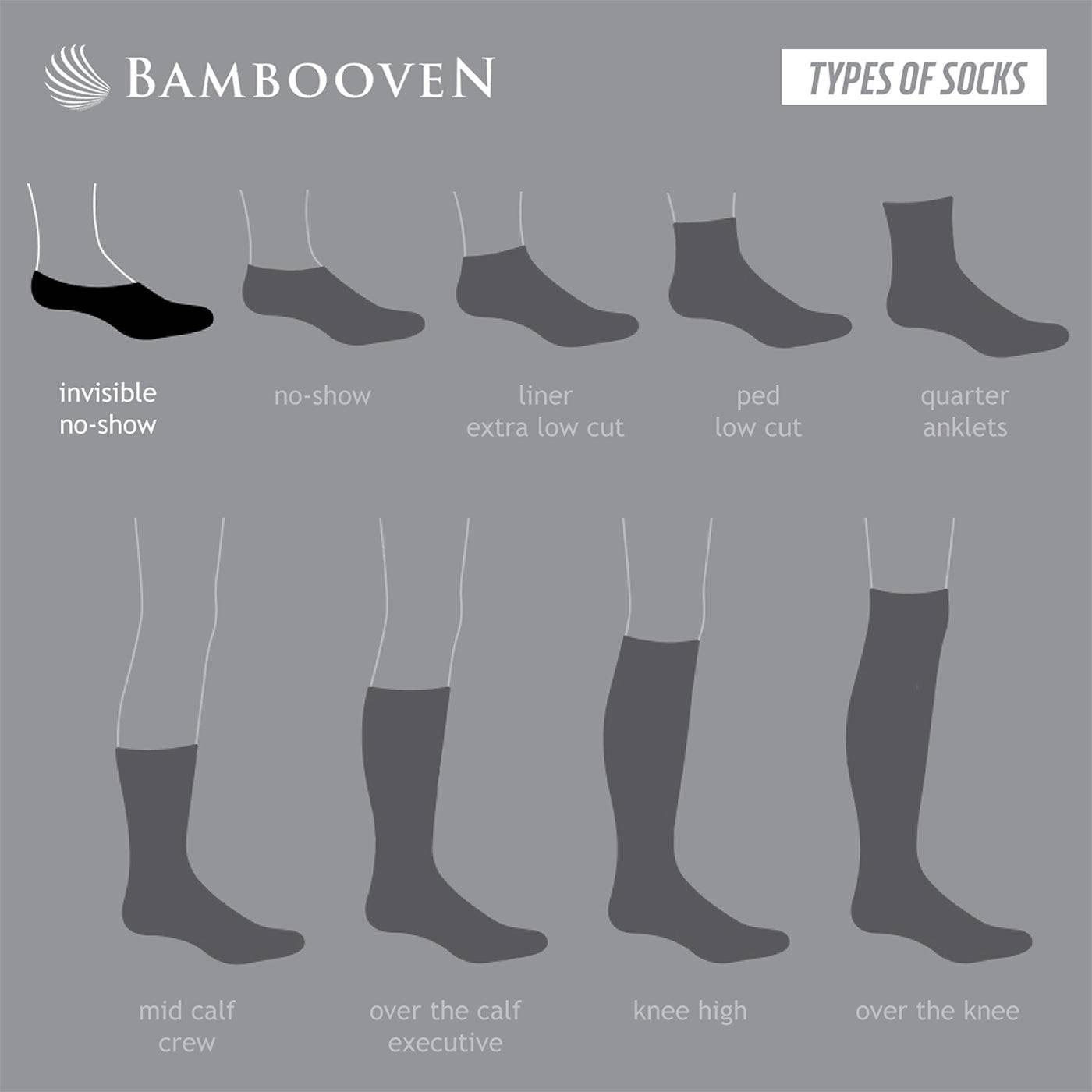 Women’s Bamboo No-Show Socks 6-Pack | Invisible, Breathable, Moisture-Wicking Socks - 612 Bambooven