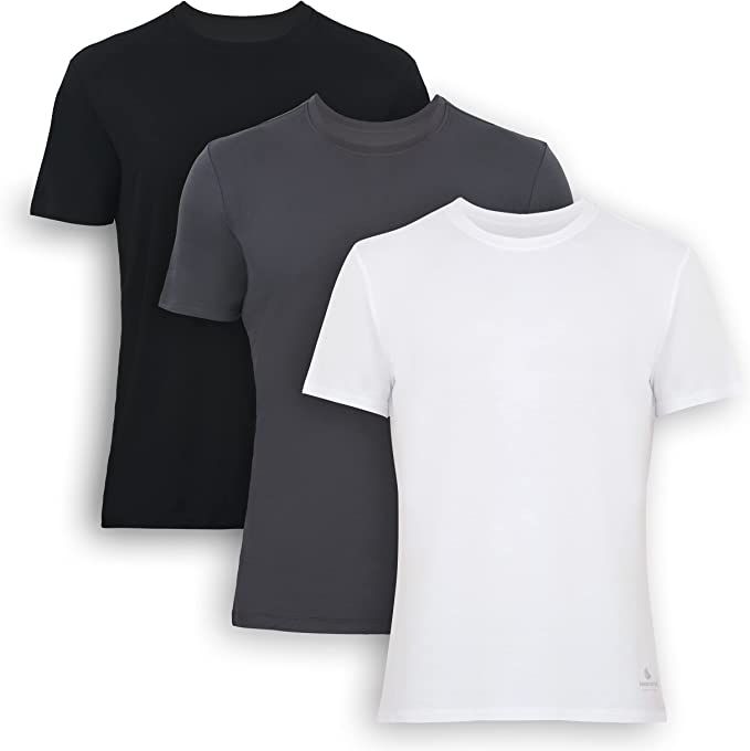 Men’s Bamboo Crew Neck Undershirts 3-Pack Bambooven