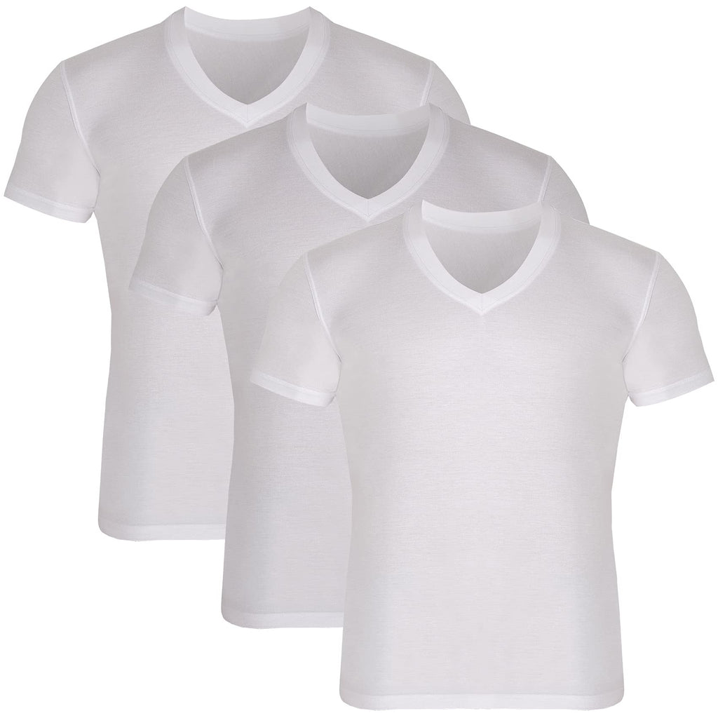 Men’s Bamboo V-Neck Undershirts 3-Pack Bambooven