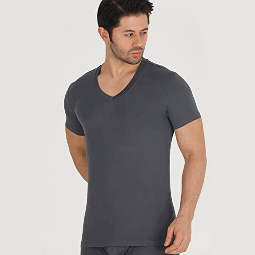 Men’s Bamboo V-Neck Undershirts 3-Pack Bambooven