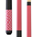 Rage Dark Fuchsia Checker Flag Cue with Black Linen Wrap C.P.Dean Company
