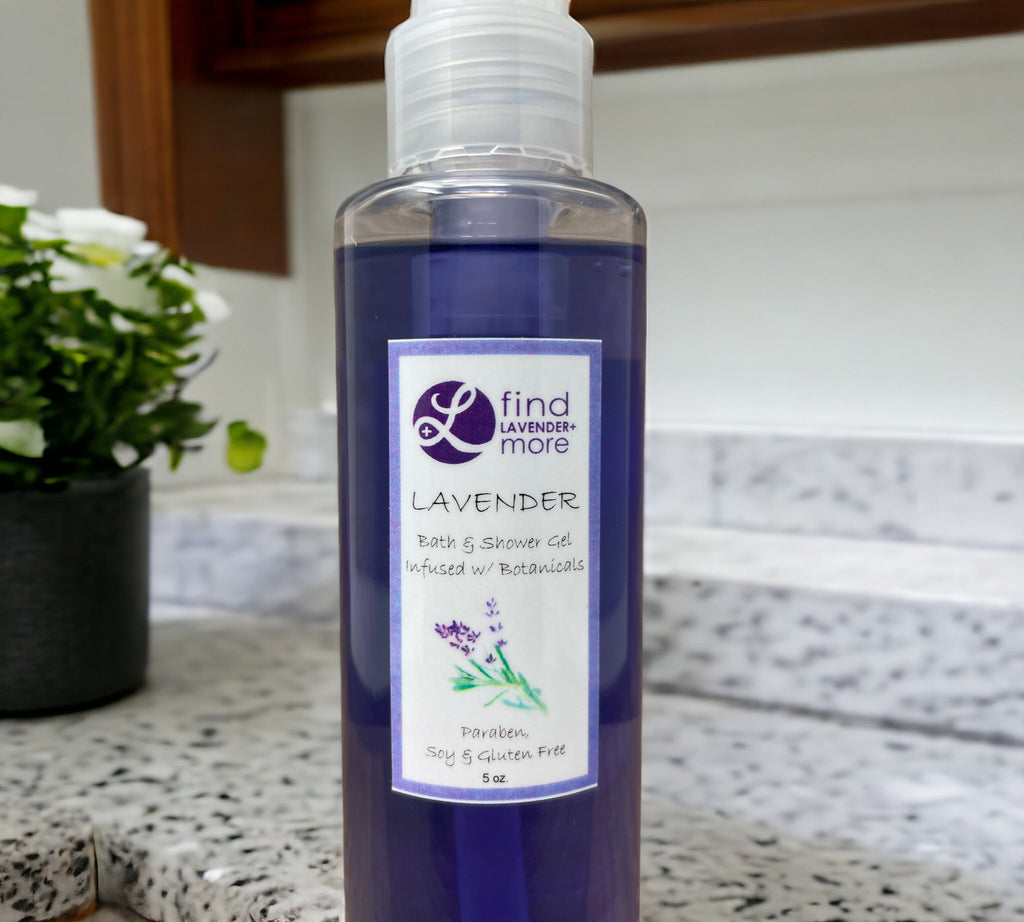 Lavender Bath Shower Gel Natural Aromatherapy Body Wash Findlavender.com