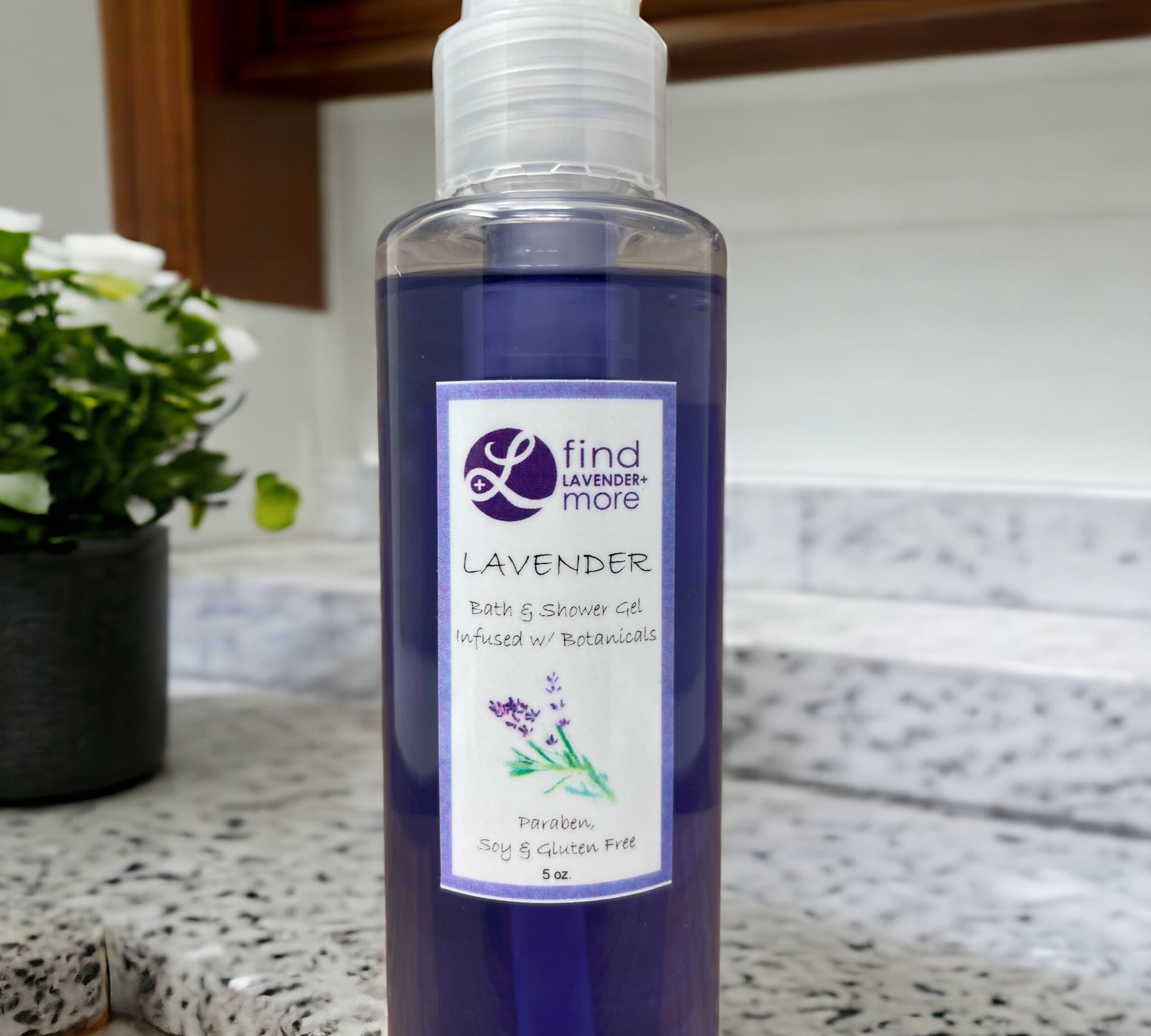 Lavender Bath Shower Gel Natural Aromatherapy Body Wash Findlavender.com