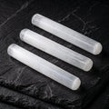 Selenite Satin Spar Crystal Round Wand Carving (5.5 Inches) Amazing Crystals