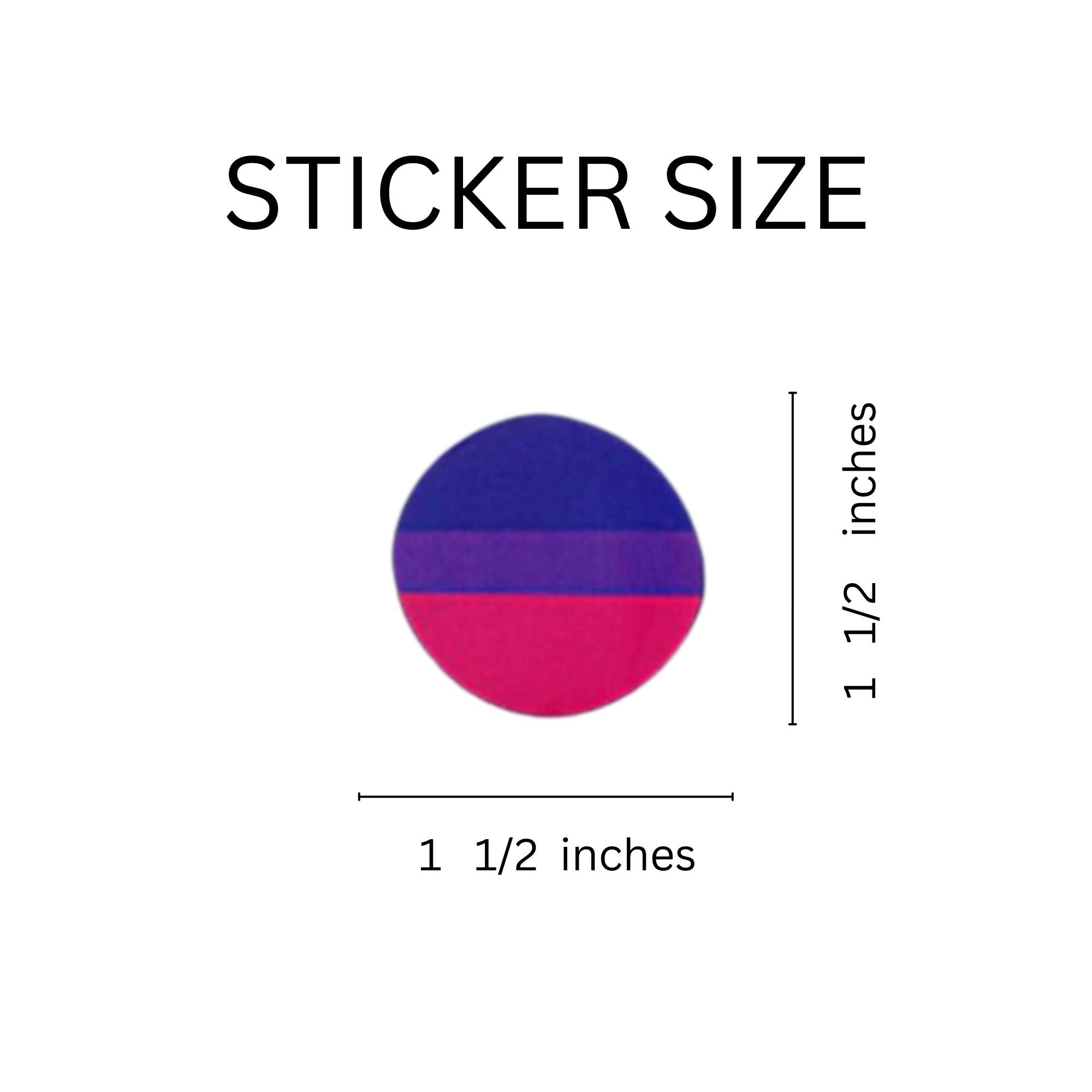 Bisexual Circle Stickers (250 per Roll) The Awareness Company