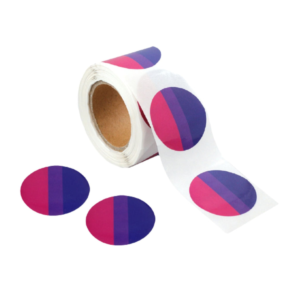 Bisexual Circle Stickers (250 per Roll) The Awareness Company